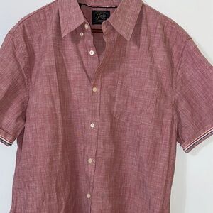 Jachs S/S Heritage Red Chambray Button-Down Shirt